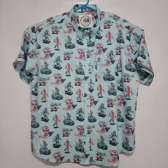 RSVLTS Mens 3XL Nothing Here Makes Sense, Happy 4th EUC - Picture 1 of 5